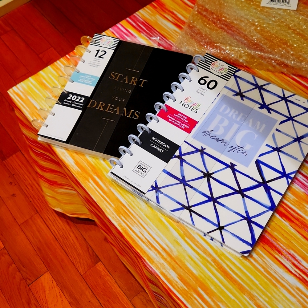 HAPPY PLANNER notebook and 2022 planner